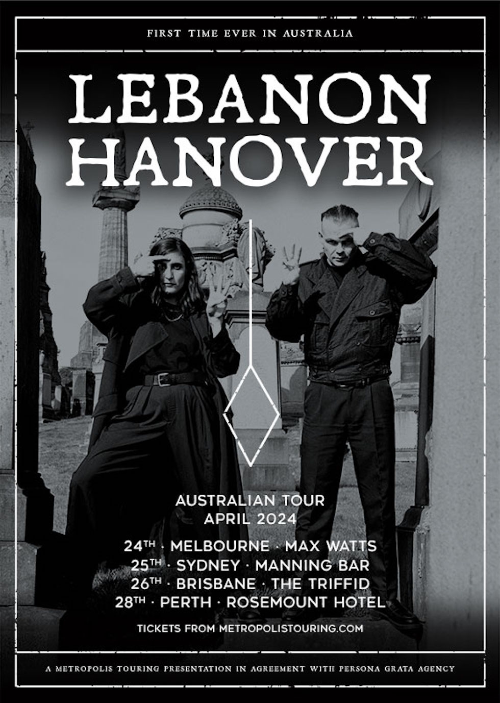 Darkwave, postpunk duo Lebanon Hanover announce first ever tour of